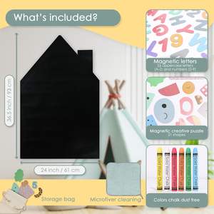 Pegatina de pared magnética con rompecabezas magnético, <span class=keywords><strong>papel</strong></span> <span class=keywords><strong>tapiz</strong></span> de pizarra magnética, pizarra magnética adecuada <span class=keywords><strong>para</strong></span> niños - Product Image 2
