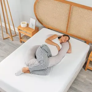 Almohada de Maternidad Vianney Body Comfort en Forma de U, 140x71x18cm, Relleno de Poliéster Lavable - Product Image 3