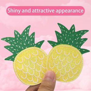 Vente en gros de seins sexy pour femmes matures Bikini paillettes poitrine mignon sexy ananas mamelons couverture autocollants adhésifs pour mamelons - Product Image 2