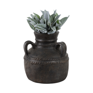 Vaso in terracotta con tre manici per l'arredamento del soggiorno, complemento d'arredo casual per l'ingresso, la camera da letto, l'ufficio o la mensola. - Product Image 2
