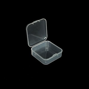 Square Pp Plastic Storage Box 5.5Cm Transparent With Lid For Parts Jewelry Card Storage - Product Image 2