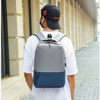 Sac à dos pour ordinateur portable QXMOVING, 3 en 1, pour homme et femme, sport, voyage, extérieur, compartiment pour ordinateur 15,6 pouces, pas cher, avec port USB de charge.