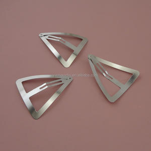 6cm चांदी बड़े त्रिकोण धातु तस्वीर बाल क्लिप DIY महिला बड़ा पक्ष Hairpins के लिए लीड मुक्त <span class=keywords><strong>Nickle</strong></span> नि: शुल्क - Product Image 2