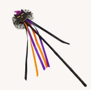 Varita de Hada con Diseño de Calabaza y Purpurina Hecha a Mano, Novedad de Halloween 2026, Juguetes de Varita de Murciélago para Niños - Product Image 4