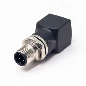 RJ45 to M12 Connector 4P4C Splitter Adapter 4 Way Male to Female