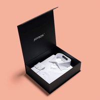 Boîte en papier kraft écologique JoyBox, logo personnalisé, pliable, emballage pour vêtements, impression à l'encre de soja