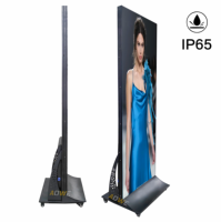 Aowe P2.5 Seamless Splicing Portable Smart LED Screen Digital outdoor Indoor LED Poster Display mince et léger