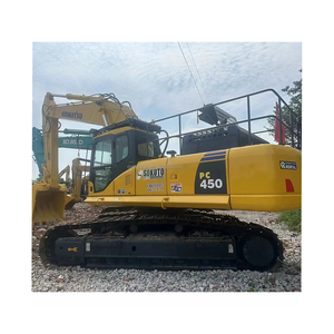 Excavatrice Komatsu PC450 d'occasion du Japon à vendre à prix avantageux, moteur Cummins d'origine, pompe PLC, boîte de vitesses, moteur à engrenages inclus pour la vidéo - Product Image 1