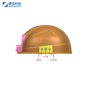 <span class=keywords><strong>Casque</strong></span> de sécurité intelligent 4G sans fil en ABS avec NFC et alarme antistatique pour zones de construction à haut risque - Product Image 6