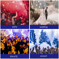 1500W LED Portable Mini scène brouillard et fumée Machine sans fil à distance Upspray brumisateur pour les mariages et les fêtes glace sèche incluse