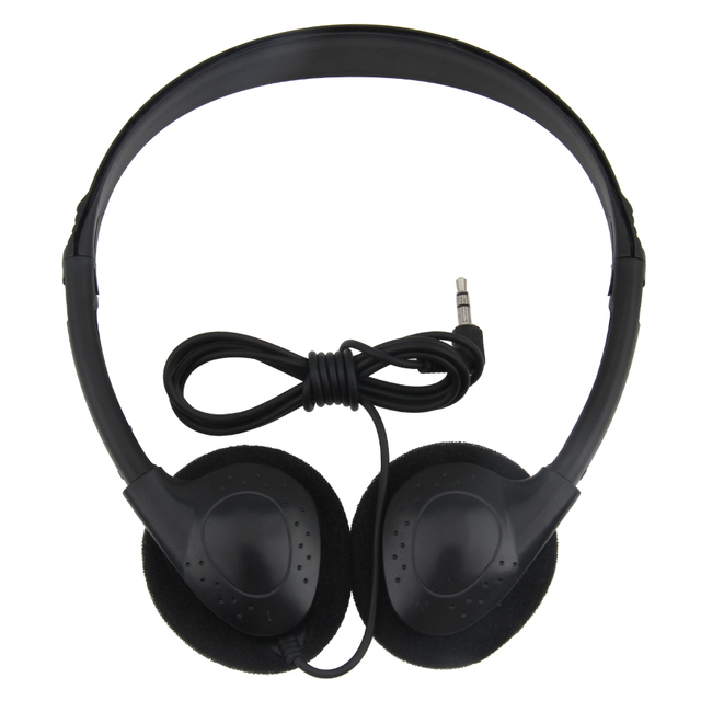 Factory Wholesale Disposable On-Ear Wired Airline Earphones with 3.5mm Interface On-Ear Headphone for Airlines