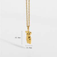 Nouveau collier pendentif en laiton plaqué or 18 carats, rempli de matériau solide, chaîne à maillons unisexe pour femmes et hommes, bijoux de fête