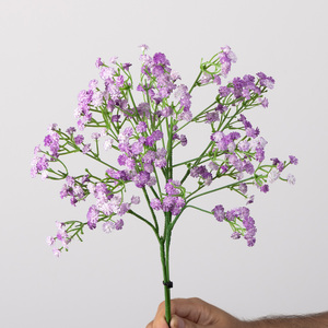 <span class=keywords><strong>Gypsophile</strong></span> artificielle en silicone souple, effet toucher réel, bleue, pour la décoration de tables, de maisons et d'événements (vente en gros) - Product Image 6