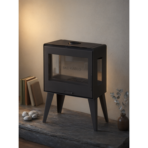 Poêle à bois autoportant avec vitre de visualisation pour usage résidentiel - Product Image 3
