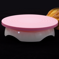 Plateau tournant de haute qualité en acier inoxydable pour hôtel, outils de pâtisserie en plastique coloré