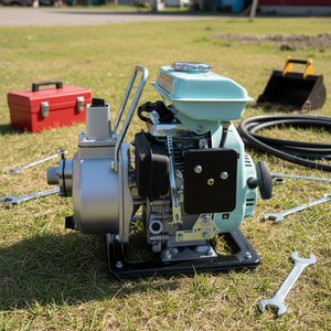 Mini <span class=keywords><strong>pompe</strong></span> à eau ronde WP10 - <span class=keywords><strong>Pompe</strong></span> à essence 1 pouce pour inondation de sous-sol, irrigation de jardin et usage domestique d'urgence - Product Image 3