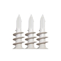 Goujons d'isolation Chevilles pour plaques de plâtre Chevilles en mousse dure Plastique avec vis à tête arrondie Fixation des plaques de plâtre Panneau de fibres de plâtre