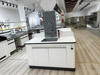 Table d'îlot de laboratoire en acier pour les sciences médicales, banc de travail de laboratoire dentaire, banc mural / mobilier de laboratoire dentaire