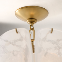 Plafonnier LED moderne en verre texturé, intensité variable, style Murano, pour mariages et cuisines