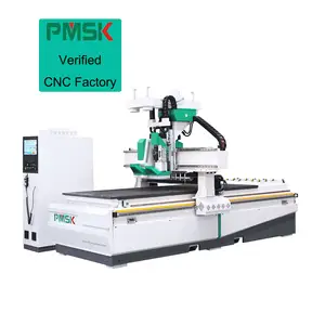 2024 New Design Cabinet Making 3 Axis High Speed Atc Cnc Wood Router Machines with Saw