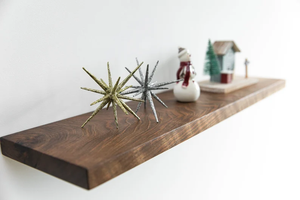 Étagères flottantes en noyer personnalisées ODM OEM Étagères en bois rustique Long support pour livre Salle de bain Rangement de cuisine Étagères de cuisine en chêne - Product Image 4