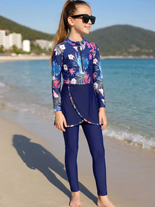Maillots <span class=keywords><strong>de</strong></span> <span class=keywords><strong>bain</strong></span> modestes pour adolescentes musulmanes, <span class=keywords><strong>maillot</strong></span> <span class=keywords><strong>de</strong></span> <span class=keywords><strong>bain</strong></span> 3 pièces pour enfants, <span class=keywords><strong>maillot</strong></span> <span class=keywords><strong>de</strong></span> <span class=keywords><strong>bain</strong></span> couvrant entièrement la peau, protection solaire UPF50+ - Product Image 4