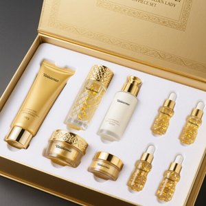 Cosmétiques coréens usine de beauté OEM produits de soins de la peau sérum pour le visage masque facial anti-âge crème collagène d'escargot ensemble de soins de la peau - Product Image 1