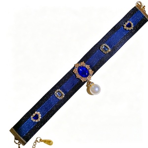 Collare per Animali Domestici Shixiaoji Originale in Poliestere con Strisce di Perle, Collana con Foto di <span class=keywords><strong>Gatto</strong></span> Stile Galleria d'Arte per Gattini Abyssinian, Chinchilla, Devon - Product Image 1