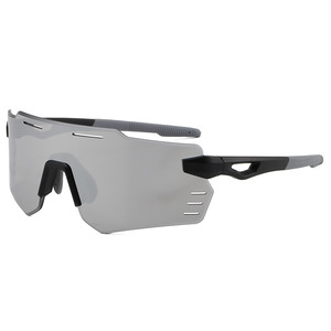 Polarized Cycling Sunglasses <b>Large</b> <b>Frame</b> Anti-Uv Protection Outdoor Sports Goggles - Product Image 1