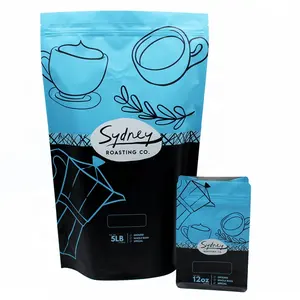 גבוהה באיכות 5LB קפה תיק אלומיניום רדיד קפה פאוץ עם שסתום קפה אריזת שקיות ספקים
