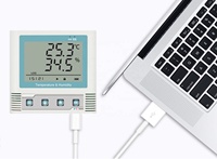 SENTEC SEM234 Monitor Suhu dan Kelembapan Dinding, Perekam Data Terintegrasi, RS485 Modbus, 2 Output Alarm Relay & Layar LCD Besar