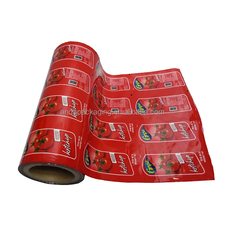 Emballage de sauce tomate en plastique/pochette de bec de ketchup de tomate/doypack de ketchup