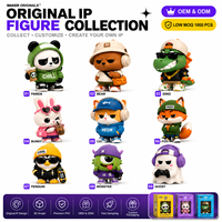 Fabricante Waker, Servicio Personalizado de Diseño IP, Caja Sorpresa 2D 3D, Figura de Animal Coleccionable, Juguete de PVC