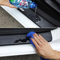 Autocollant en fibre de carbone pour plaque de protection de seuil de porte de voiture pour Honda Accord 10 9 8 7 2003 2004 2005 2006 2007 2008 2009 2010 2011
