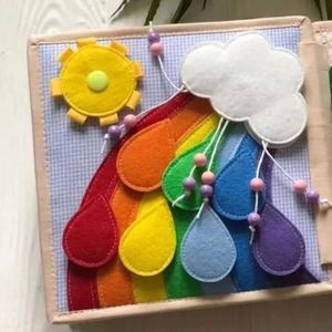 Juguetes Montessori 2024, Libro Sensorial de Tela Suave con Diseño de Ciervo para Bebés y Niños Pequeños, Tablero de Actividades para Desarrollar Habilidades Básicas - Product Image 6