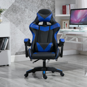 Silla de carreras barata de cuero Pu para ordenador, ergonómica, para juegos de carreras, en stock - Product Image 1
