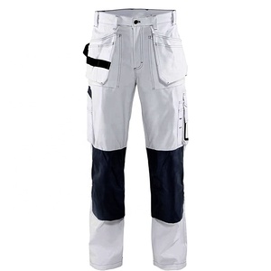 Quần Họa Sĩ Nam Xây Dựng Nhẹ Bền Quần Làm Việc Cotton Màu Trắng Quần Xây Dựng Nam Màu Trắng - Product Image 2