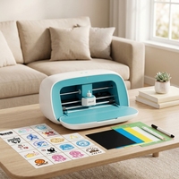 Cortadora de Vinilo Mini Likcut S501, Máquina de Corte Inteligente de 4.5 Pulgadas para Manualidades, Pegatinas y Tarjetas, Plotter Inalámbrico Bluetooth