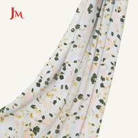 Tissu en viscose 100 % floral, imprimé en mousseline de soie, respirant et doux pour vêtements et robes - Grande Vente