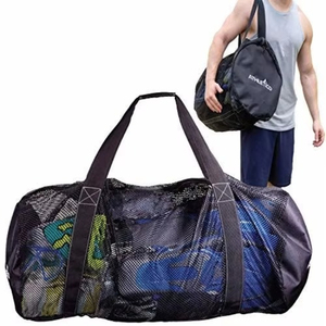 Échantillon gratuit : Grand sac de sport en filet pour équipement de plongée sous-marine et de snorkeling. Idéal pour les sports nautiques et les activités de plage comme la natation et la plongée - Product Image 3