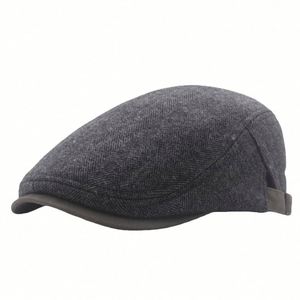 Nouveau Béret Classique Rayé à Chevrons avec Doublure Polaire – Chapeau d'Hiver Chaud et Tendance - Product Image 5