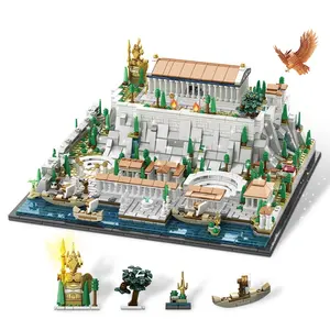 Greece Acropolis of Athens Building Block Toy Set For Boys Educational Toy Kids Building Toys
