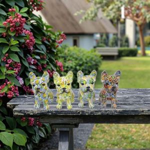 Figuras de Perros de Colores Vibrantes, Artesanías de Resina, Lindas y Populares - Product Image 1