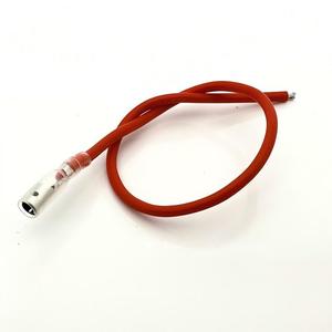单端公头子弹头端子线束，带透明 PVC 绝缘套的高温硅胶线，用于摩托车汽车接线 - Product Image 1