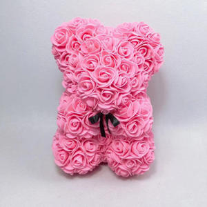 AYOYO 25cm Rose étreignant Ours Simulation <span class=keywords><strong>Fleur</strong></span> En Gros Cadeau Créatif Mousse Poupée Saint Valentin Cadeau - Product Image 3