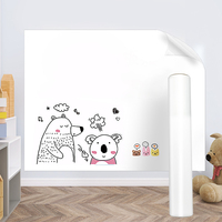 Rouleau d'autocollants pour tableau blanc électrostatique en PP durable, amovible, effaçable à sec, vinyle pour les tableaux de classe scolaire