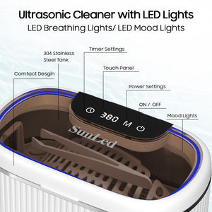 Fábrica nueva alta calidad personalizada 550ML hogar lavado diseño <span class=keywords><strong>gafas</strong></span> reloj <span class=keywords><strong>gafas</strong></span> pantalla táctil Digital limpiador ultrasónico - Product Image 3