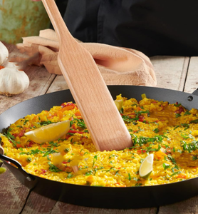 ブナ材ヘラ攪拌パドルキッチンクッキング用ヘビーデューティーロング木製スプーンパドル - Product Image 2