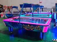 Machine à monnayeur 2 joueurs : Jeu d'arcade grue et simulateur de table de hockey sur air pour enfants avec support en anglais