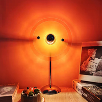 terbenam modern, lampu pelangi untuk kamar tidur, Kedai Kopi, dekorasi latar belakang, streaming langsung, USB, lampu pelangi